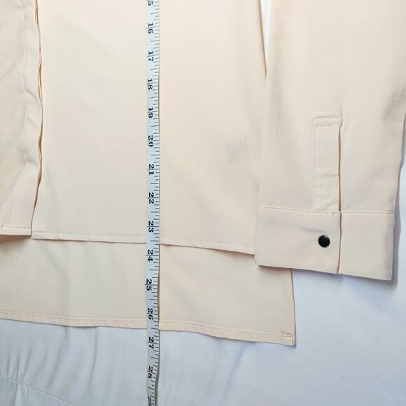 Ministry Easier Than Silk Nehru Travel Tech Top Blush Pink Small Anti Wrinkle - Picture 13 of 13